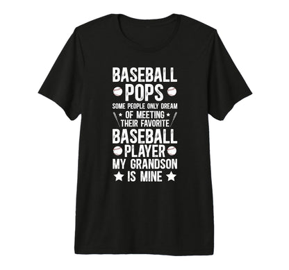 Mens Favorite Baseball Player Pops T-Shirt - Minimalist Print Men Women - T-Shirt, Sweatshirt, Hoodie