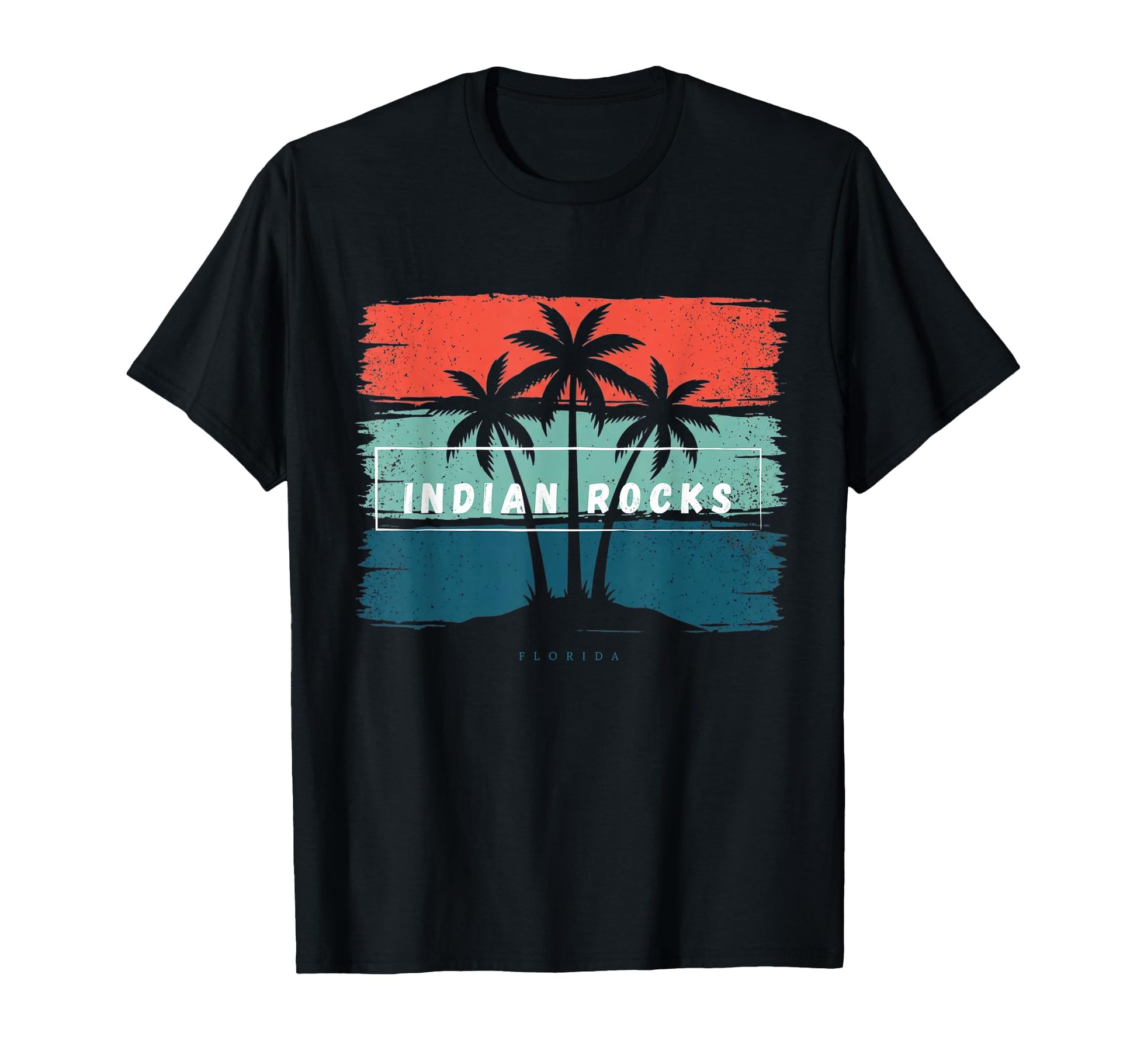 Indian Rocks Florida Beach Palm Tree T-Shirt - Custom Art Print for Adults - T-Shirt, Sweatshirt, Hoodie