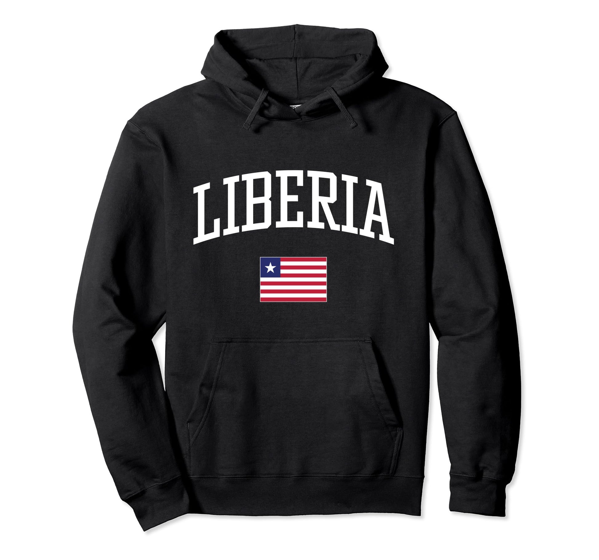 Flag Liberia Love Your Country Hoodie - Streetwear Style Unisex - T-Shirt, Sweatshirt, Hoodie