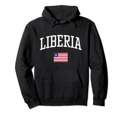 Flag Liberia Love Your Country Hoodie - Streetwear Style Unisex - T-Shirt, Sweatshirt, Hoodie
