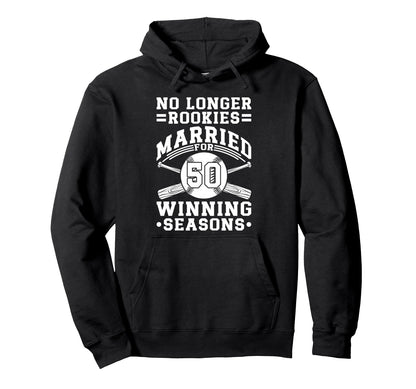 50Th Wedding Anniversary Baseball Couple Hoodie - Graphic Print Unisex - T-Shirt, Sweatshirt, Hoodie