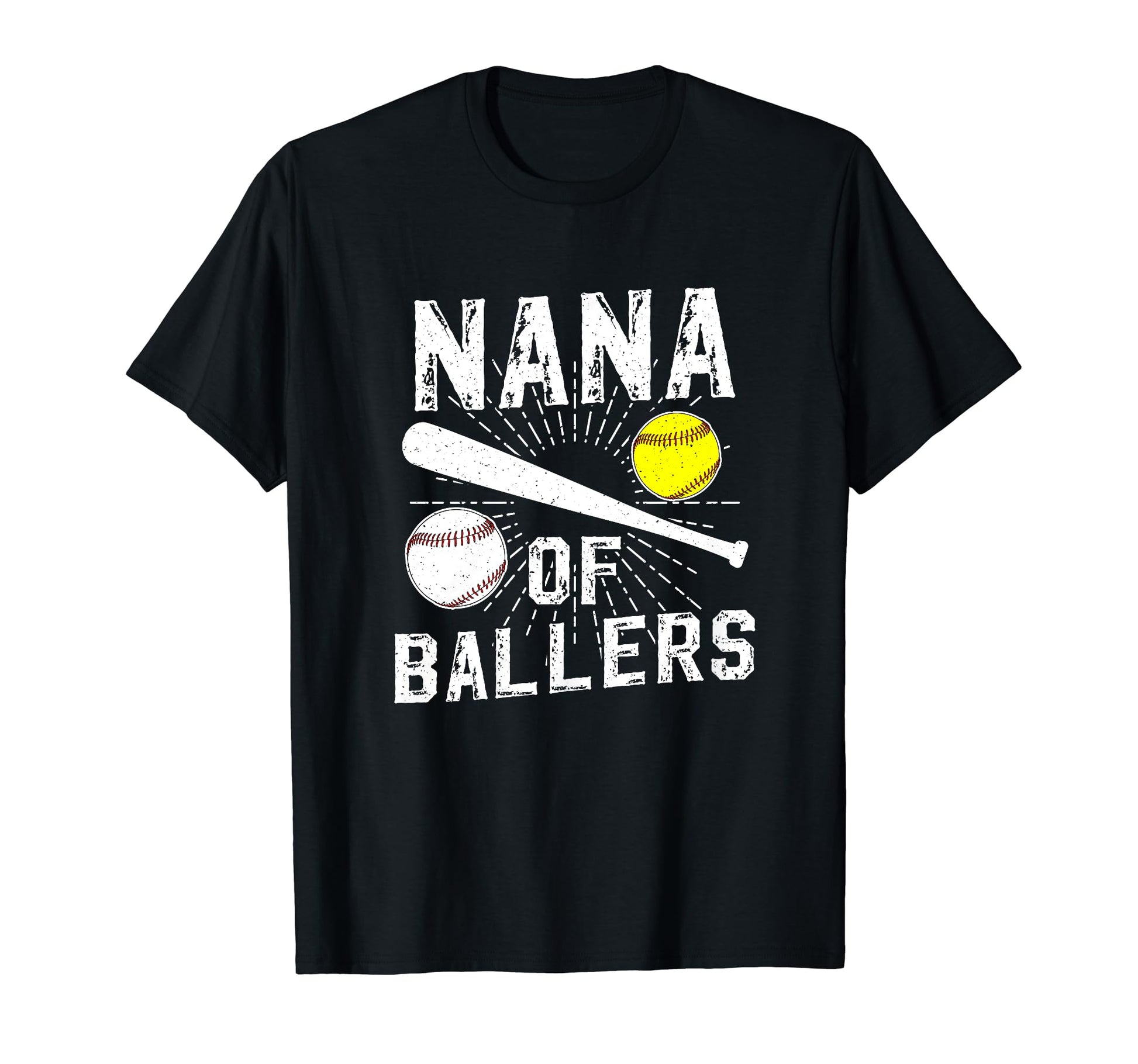 Nana Ballers Baseball Softball Nana T-Shirt - Graphic Print Men Women - T-Shirt, Sweatshirt, Hoodie
