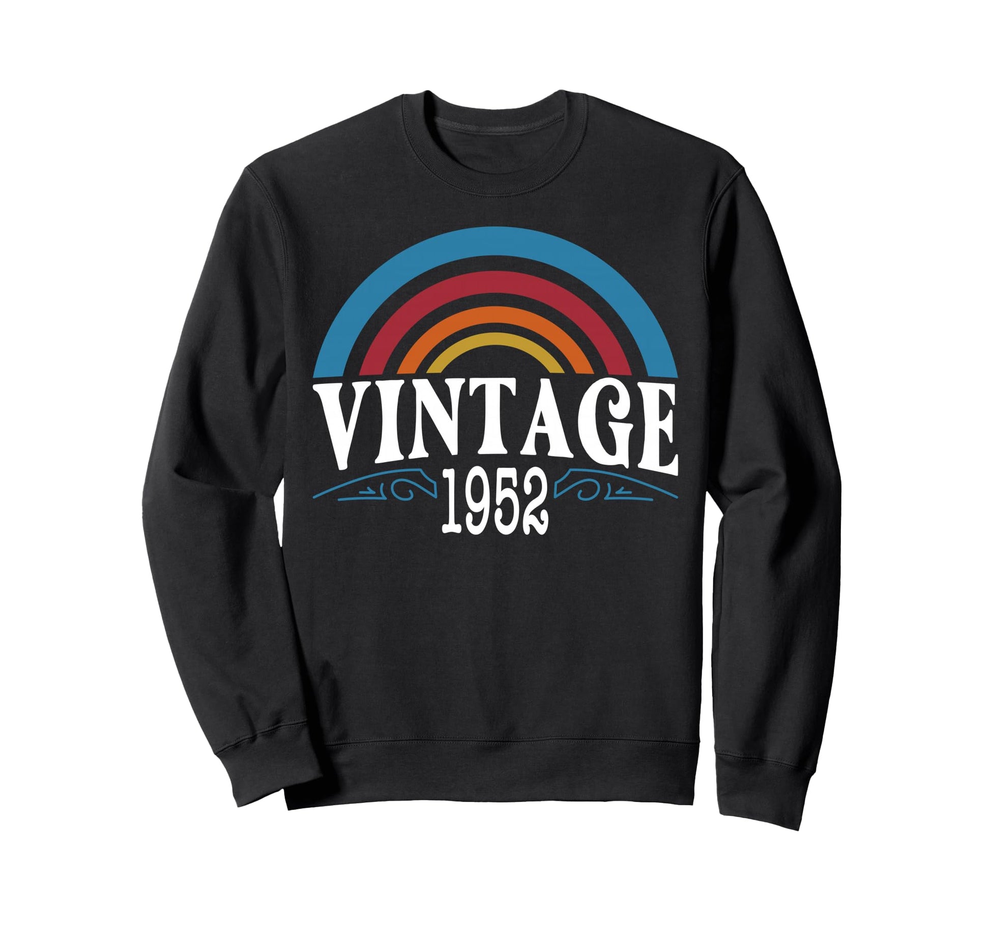 Rainbow 1952 74Th Birthday 74 Year Old Sweatshirt - Trendy Graphic Unisex - T-Shirt, Sweatshirt, Hoodie