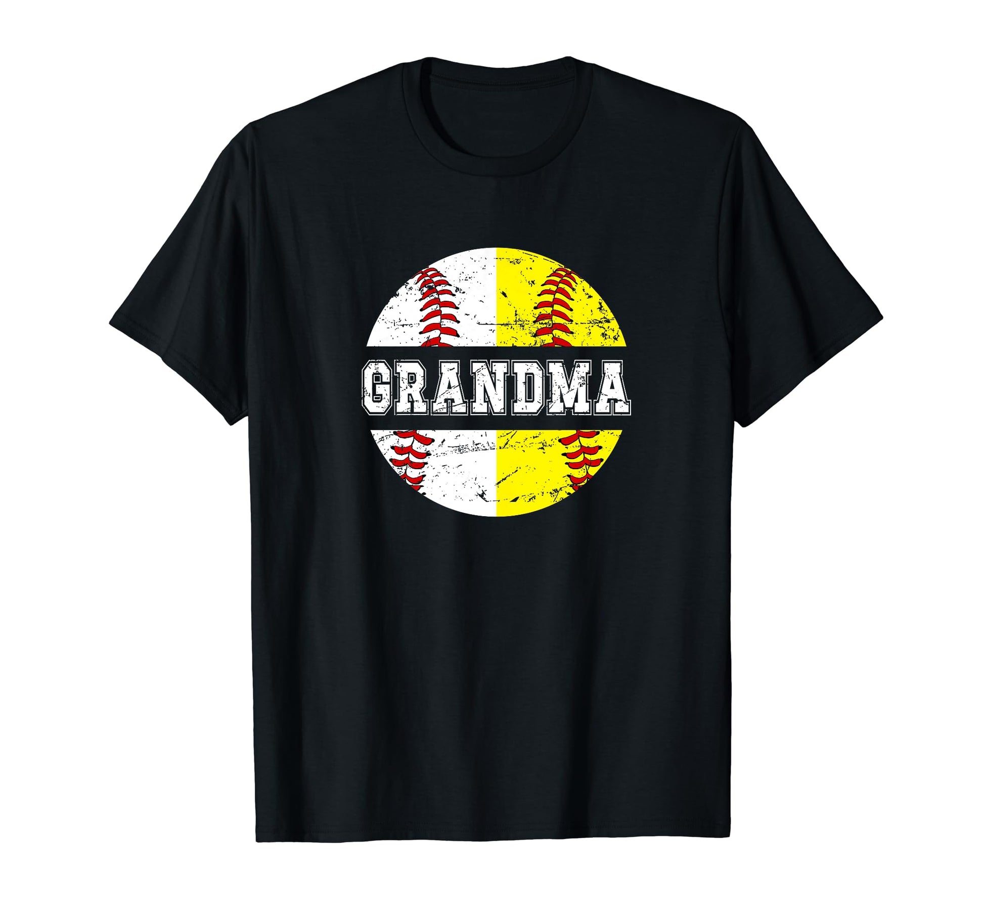 Baseball Softball Grandma Softball T-Shirt - Unique Graphic Men Women - T-Shirt, Sweatshirt, Hoodie