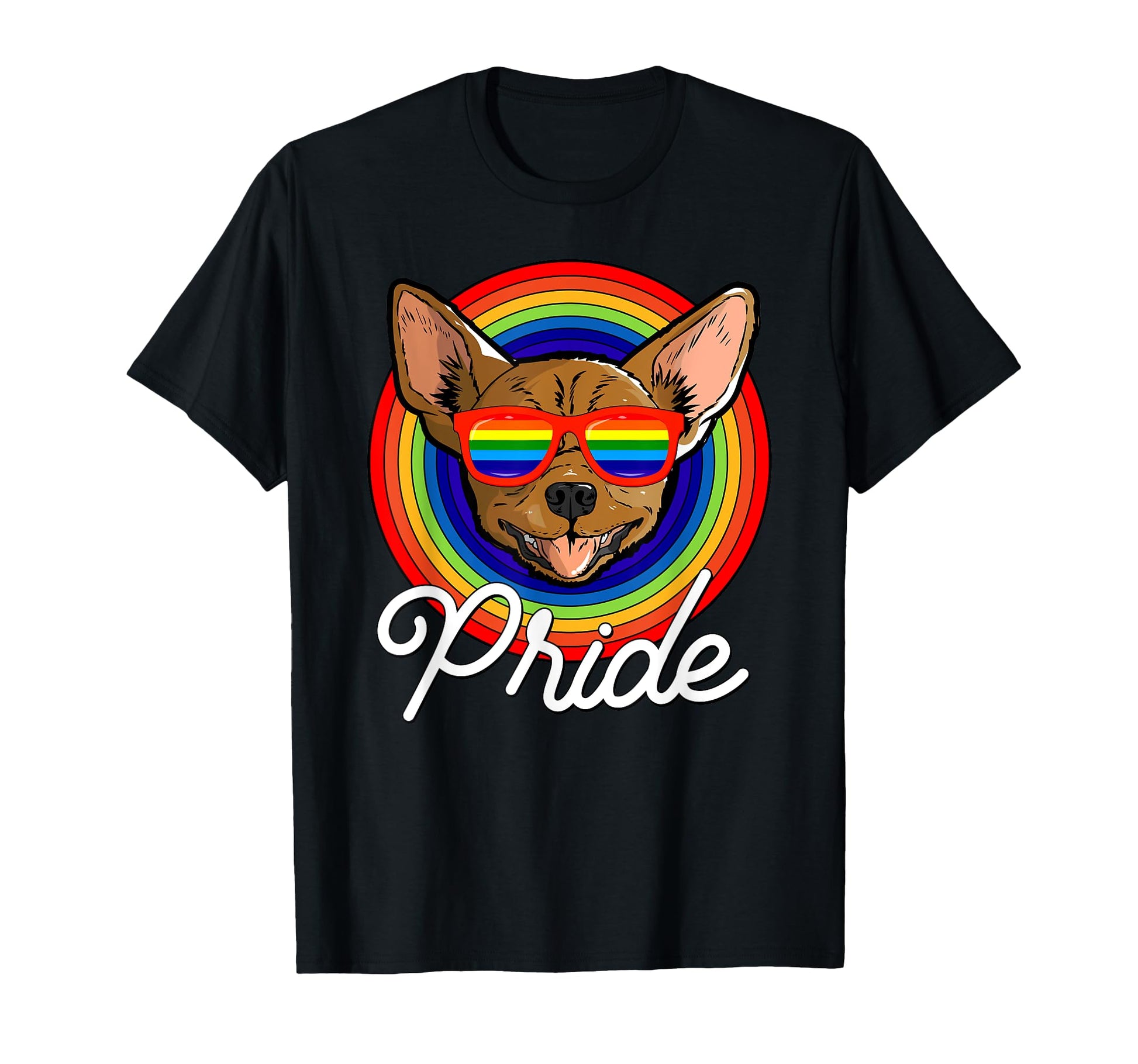 Chihuahua Lgbt Pride Dog Rainbow T-Shirt - Streetwear Style Men Women - T-Shirt, Sweatshirt, Hoodie