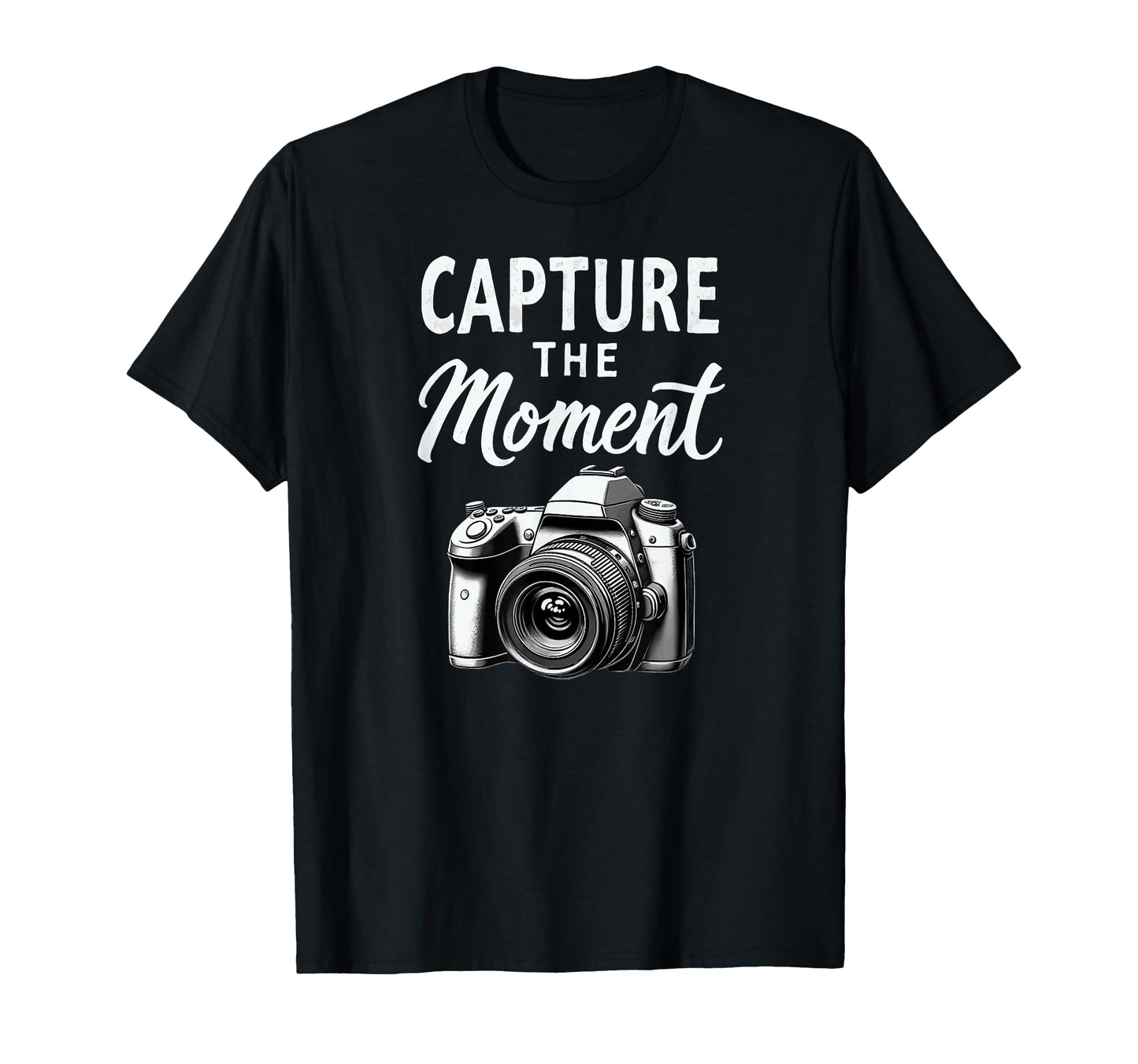 Capture Moment Camera Photography T-Shirt - Graphic Print Unisex - T-Shirt, Sweatshirt, Hoodie