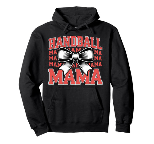 Handball Mama Coquette Bow Game Day Hoodie - Fun Novelty Design for Adults - T-Shirt, Sweatshirt, Hoodie