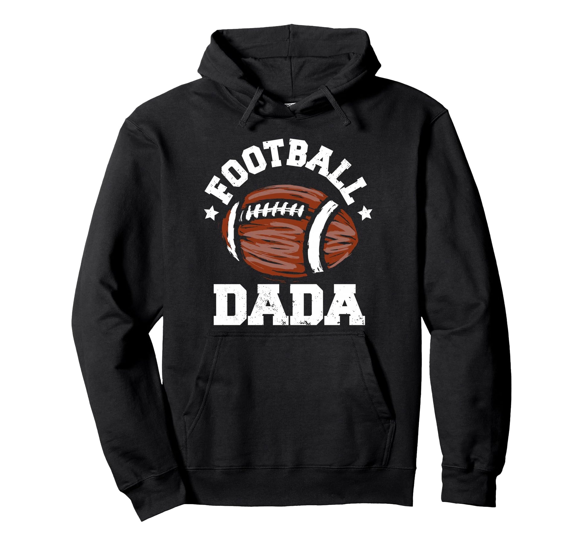 Football Dada Distressed Football Hoodie - Aesthetic Graphic for Adults - T-Shirt, Sweatshirt, Hoodie