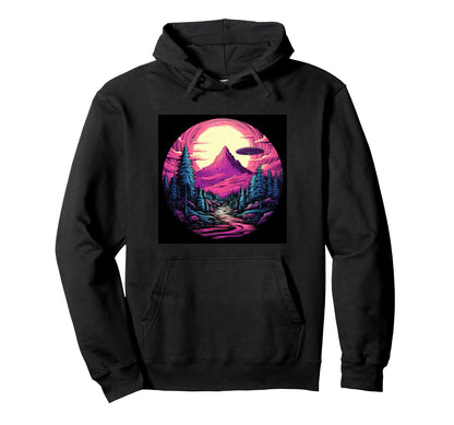 Alien Abduction Alien Vaporwave Ufo Hoodie - Aesthetic Graphic Unisex - T-Shirt, Sweatshirt, Hoodie