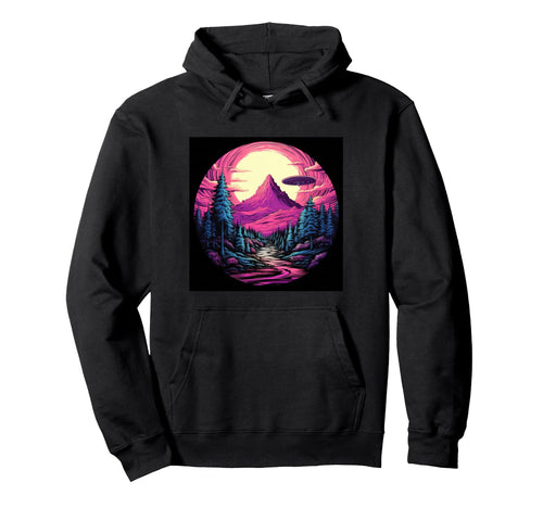 Alien Abduction Alien Vaporwave Ufo Hoodie - Aesthetic Graphic Unisex - T-Shirt, Sweatshirt, Hoodie