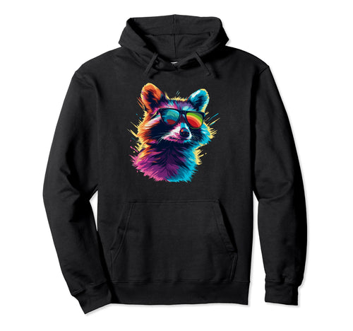 Funny Raccoon Sunglasses Summer Gift Hoodie - Streetwear Style Men Women - T-Shirt, Sweatshirt, Hoodie