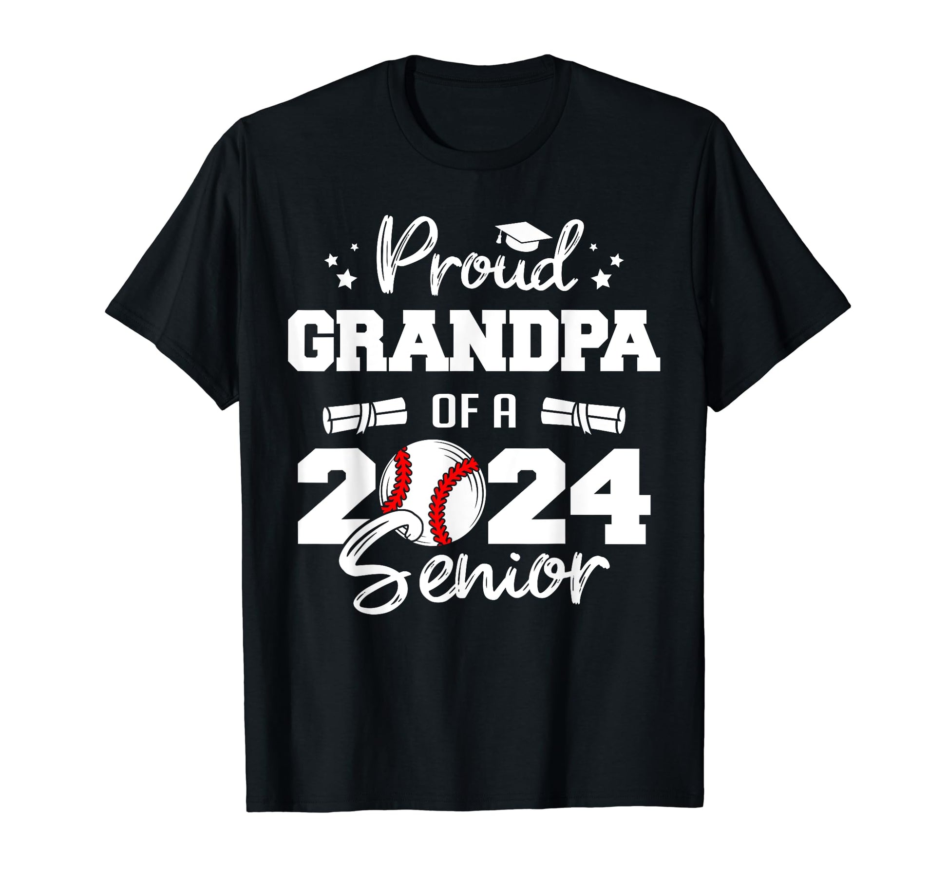 Proud Grandpa 2024 Senior Funny T-Shirt - Aesthetic Graphic Men Women - T-Shirt, Sweatshirt, Hoodie