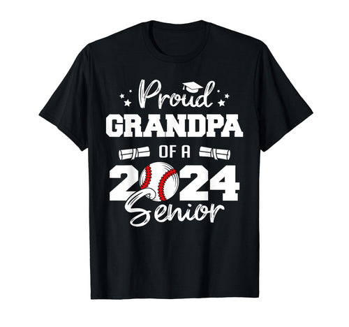 Proud Grandpa 2024 Senior Funny T-Shirt - Aesthetic Graphic Men Women - T-Shirt, Sweatshirt, Hoodie