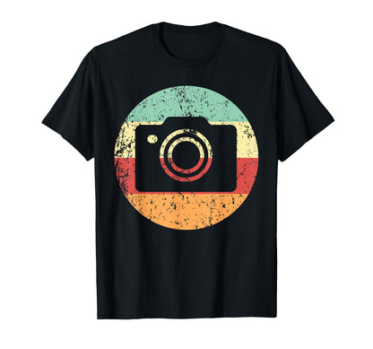 Photographer Camera 1970S Circle T-Shirt - Streetwear Style Men Women - T-Shirt, Sweatshirt, Hoodie