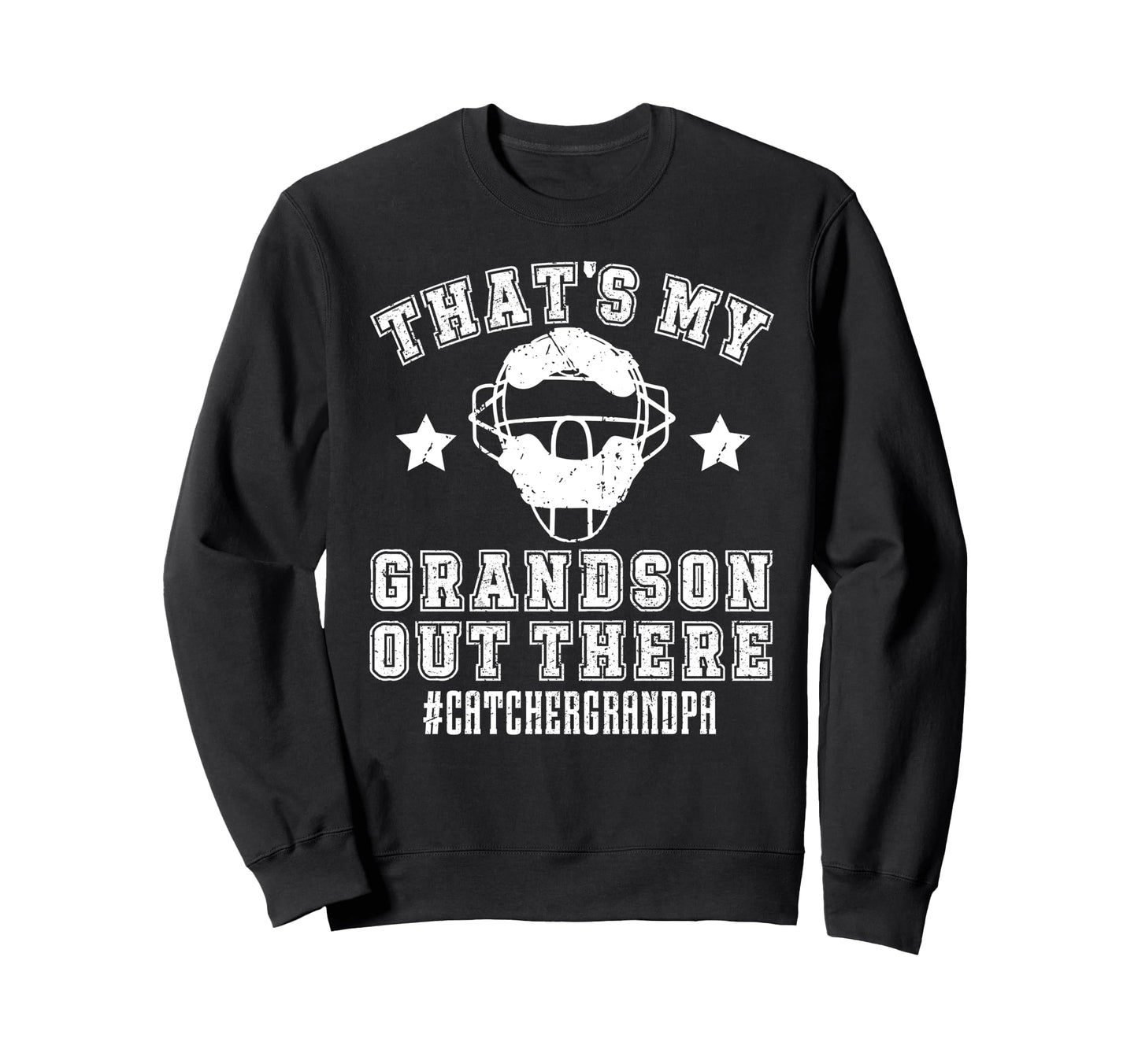 My Grandson Baseball Catcher Grandpa Sweatshirt - Custom Art Print Unisex - T-Shirt, Sweatshirt, Hoodie