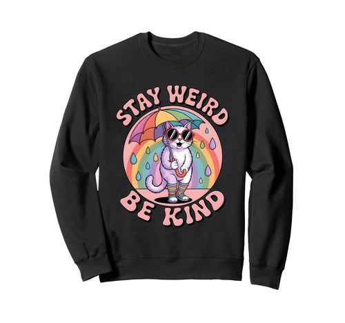 Stay Weird Be Kind Kindness 80S Sweatshirt - Streetwear Style for Adults - T-Shirt, Sweatshirt, Hoodie