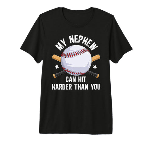 Mens My Nephew Baseball Uncle T-Shirt - Custom Art Print Men Women - T-Shirt, Sweatshirt, Hoodie