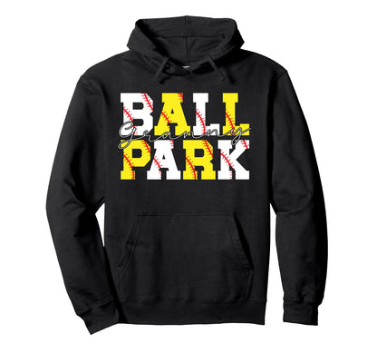 Ballpark Granny Grandma Softball Hoodie - Custom Art Print Men Women - T-Shirt, Sweatshirt, Hoodie