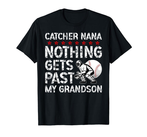 Baseball Catcher Nana Proud Nana T-Shirt - Minimalist Print Men Women - T-Shirt, Sweatshirt, Hoodie