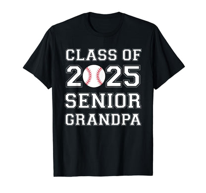 Class 2025 Baseball Grandpa Senior T-Shirt - Streetwear Style Men Women - T-Shirt, Sweatshirt, Hoodie