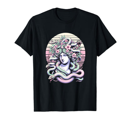 Medusa Statue Otaku Art Vaporwave T-Shirt - Streetwear Style Men Women - T-Shirt, Sweatshirt, Hoodie