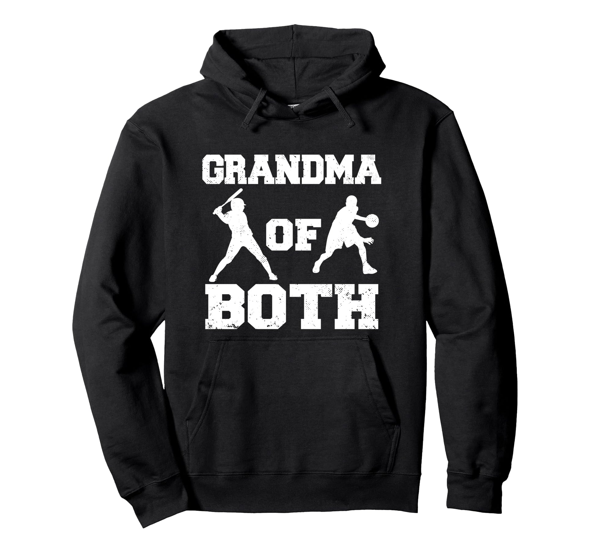 Grandma Both Funny Baseball Basketball Hoodie - Aesthetic Graphic Unisex - T-Shirt, Sweatshirt, Hoodie