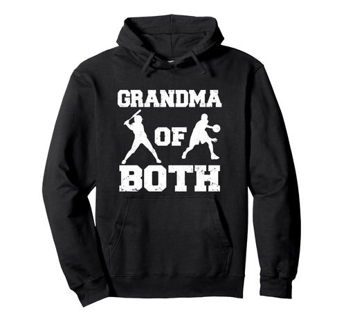 Grandma Both Funny Baseball Basketball Hoodie - Aesthetic Graphic Unisex - T-Shirt, Sweatshirt, Hoodie
