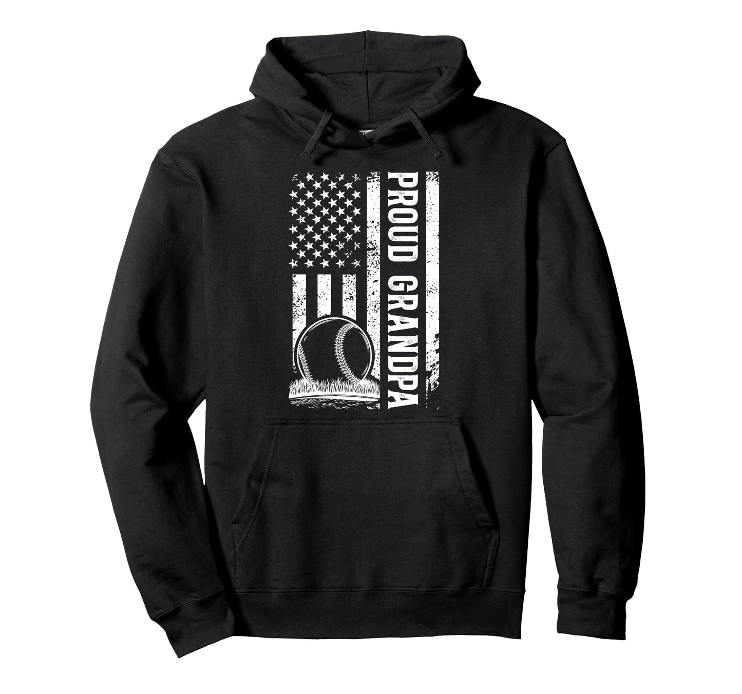 Proud Grandpa Baseball Player Us Hoodie - Casual Everyday Wear for Adults - T-Shirt, Sweatshirt, Hoodie