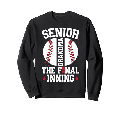 Baseball Senior Grandma 2026 Baseball Sweatshirt - Trendy Graphic Unisex - T-Shirt, Sweatshirt, Hoodie