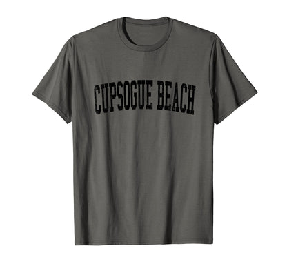 Cupsogue Beach Distressed Black T-Shirt - Streetwear Style Men Women - T-Shirt, Sweatshirt, Hoodie