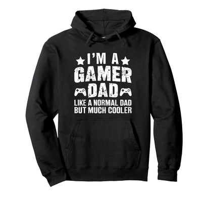 Gamer Daddy Funny Fathers Day Gaming Hoodie - Custom Art Print Men Women - T-Shirt, Sweatshirt, Hoodie