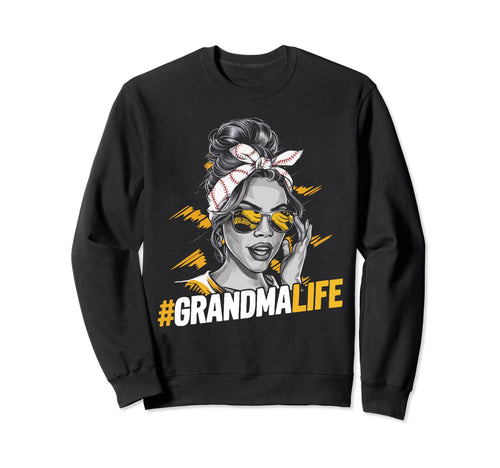 Baseball Grandma Grandmother Granny Sweatshirt - Graphic Print Men Women - T-Shirt, Sweatshirt, Hoodie