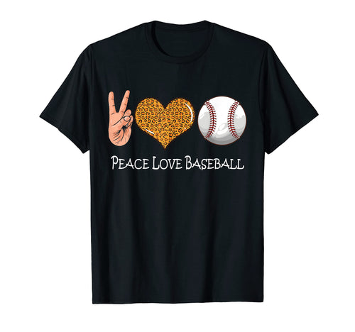 Peace Love Baseball Baseball Peace T-Shirt - Minimalist Print for Adults - T-Shirt, Sweatshirt, Hoodie