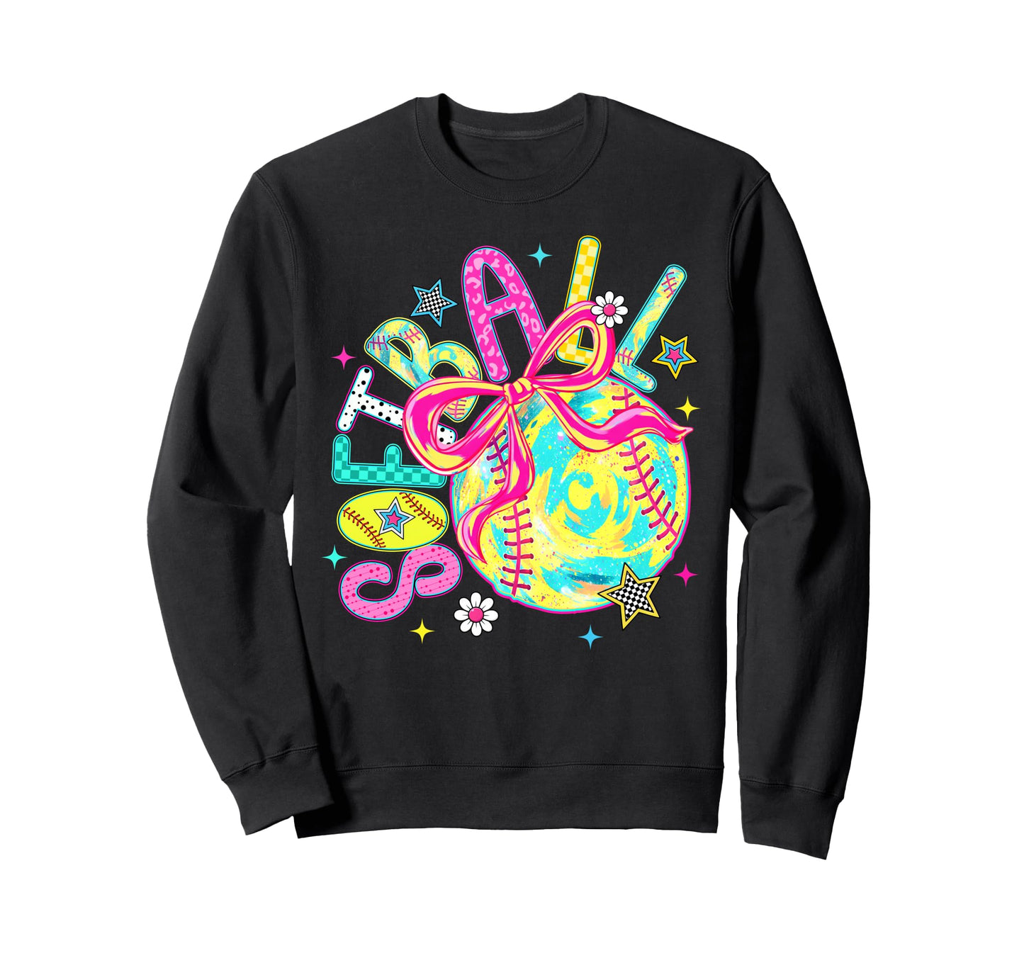 Softball Coquette Bow Game Day Vibes Sweatshirt - Novelty Apparel Men Women - T-Shirt, Sweatshirt, Hoodie