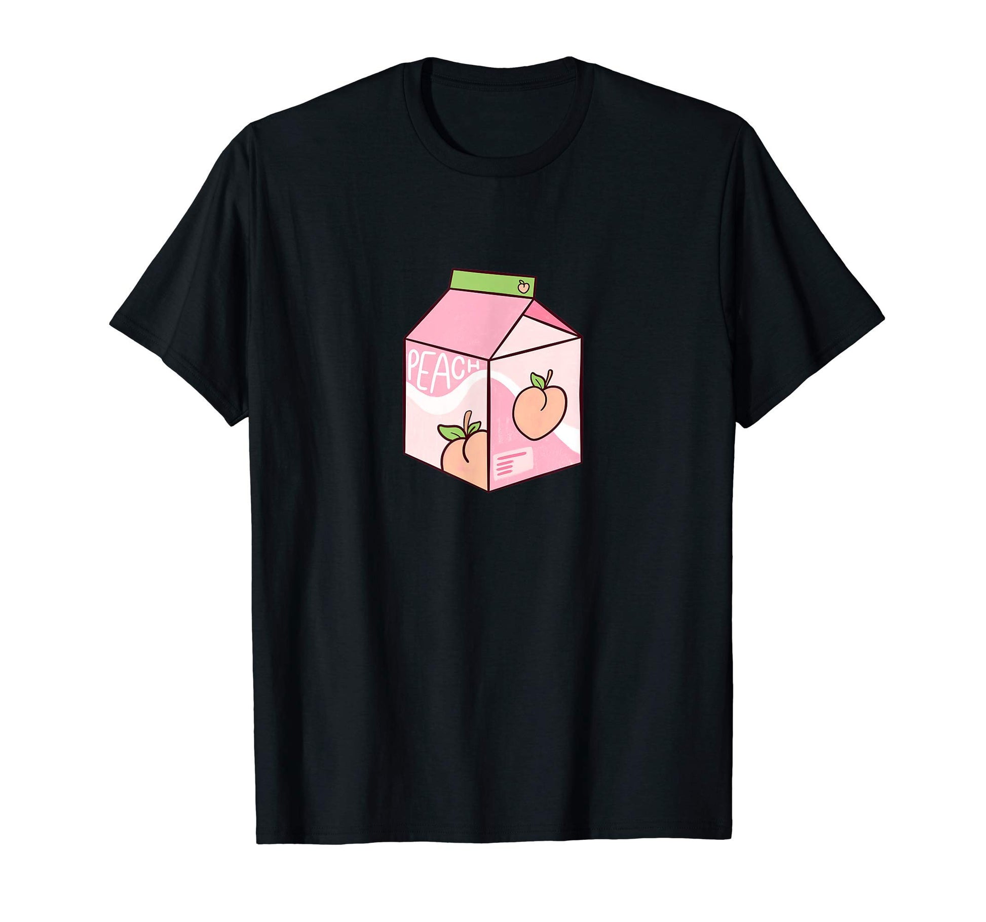 Kawaii Peach Juice Peachy Milk T-Shirt - Casual Everyday Wear Men Women - T-Shirt, Sweatshirt, Hoodie