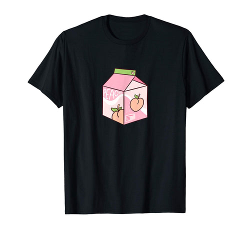 Kawaii Peach Juice Peachy Milk T-Shirt - Casual Everyday Wear Men Women - T-Shirt, Sweatshirt, Hoodie