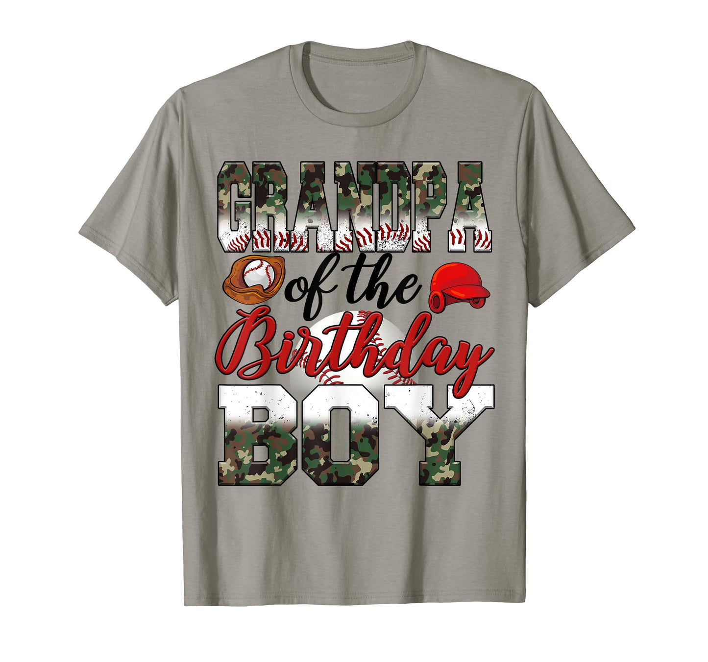 Grandpa Birthday Baseball Birthday Theme T-Shirt - Trendy Graphic Men Women - T-Shirt, Sweatshirt, Hoodie