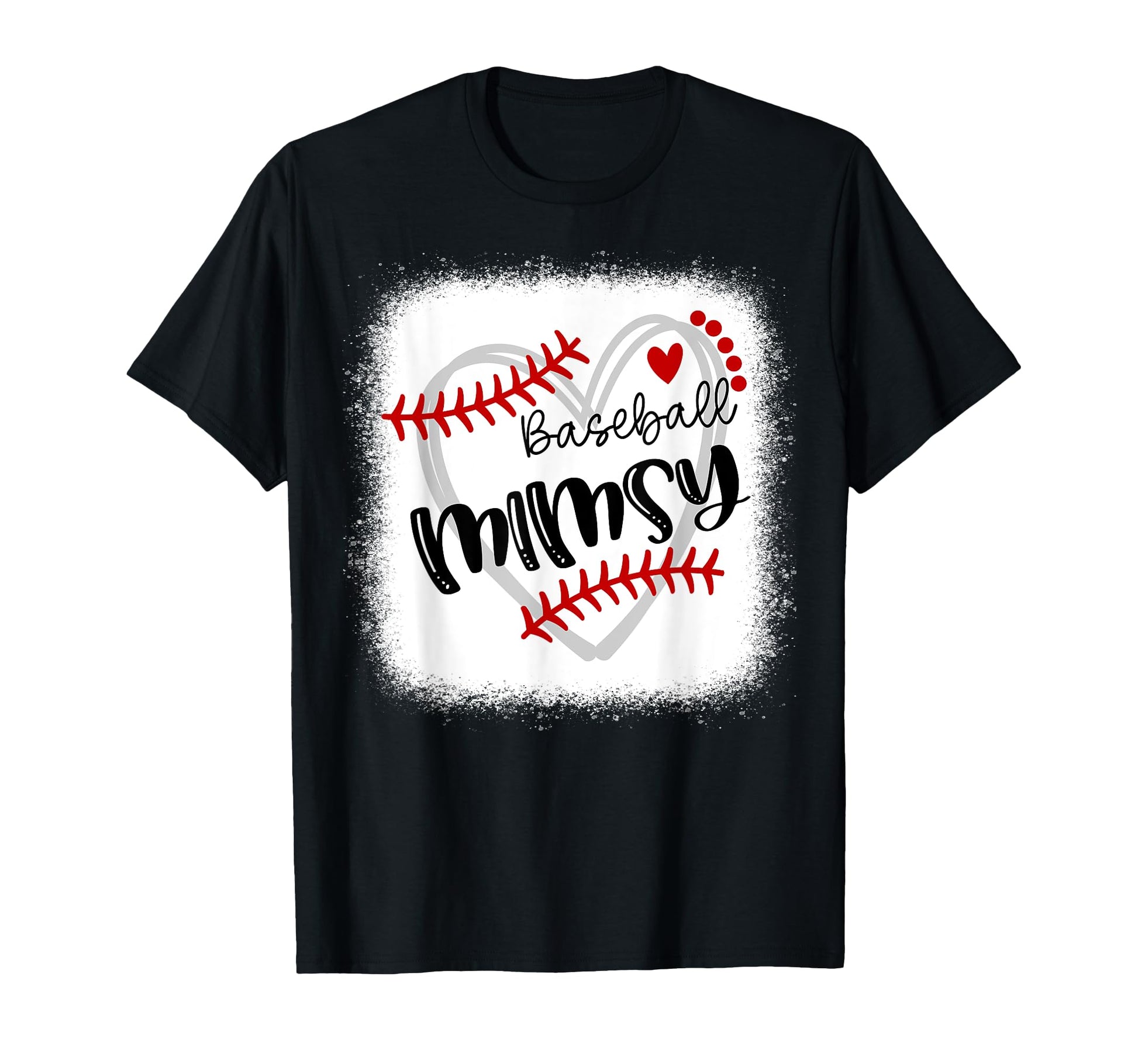 Personalized Baseball Heart Mimsy T-Shirt - Minimalist Print Men Women - T-Shirt, Sweatshirt, Hoodie