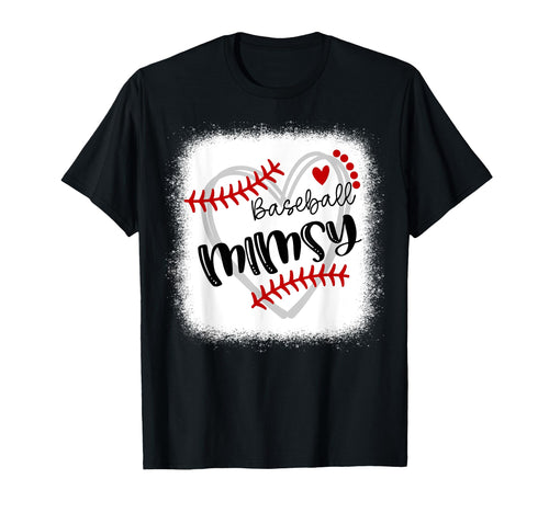 Personalized Baseball Heart Mimsy T-Shirt - Minimalist Print Men Women - T-Shirt, Sweatshirt, Hoodie