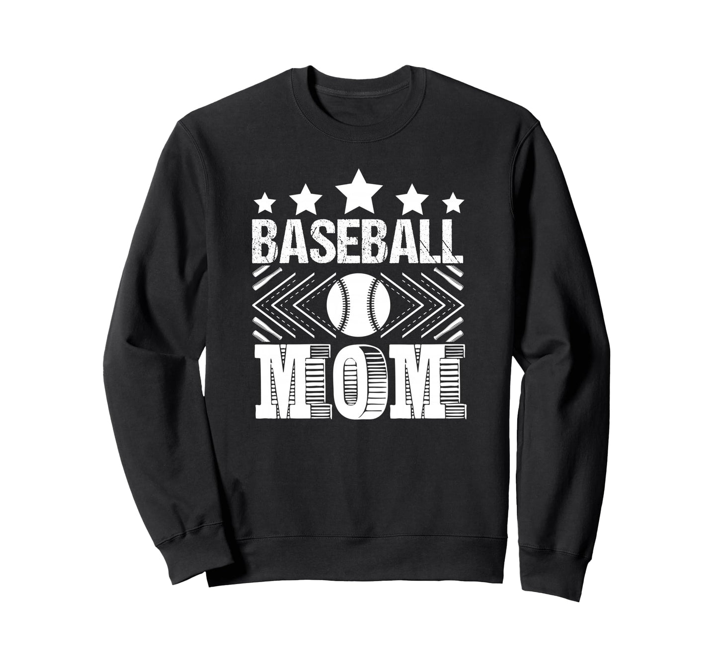Baseball Mom Love Family Sports Sweatshirt - Minimalist Print for Adults - T-Shirt, Sweatshirt, Hoodie