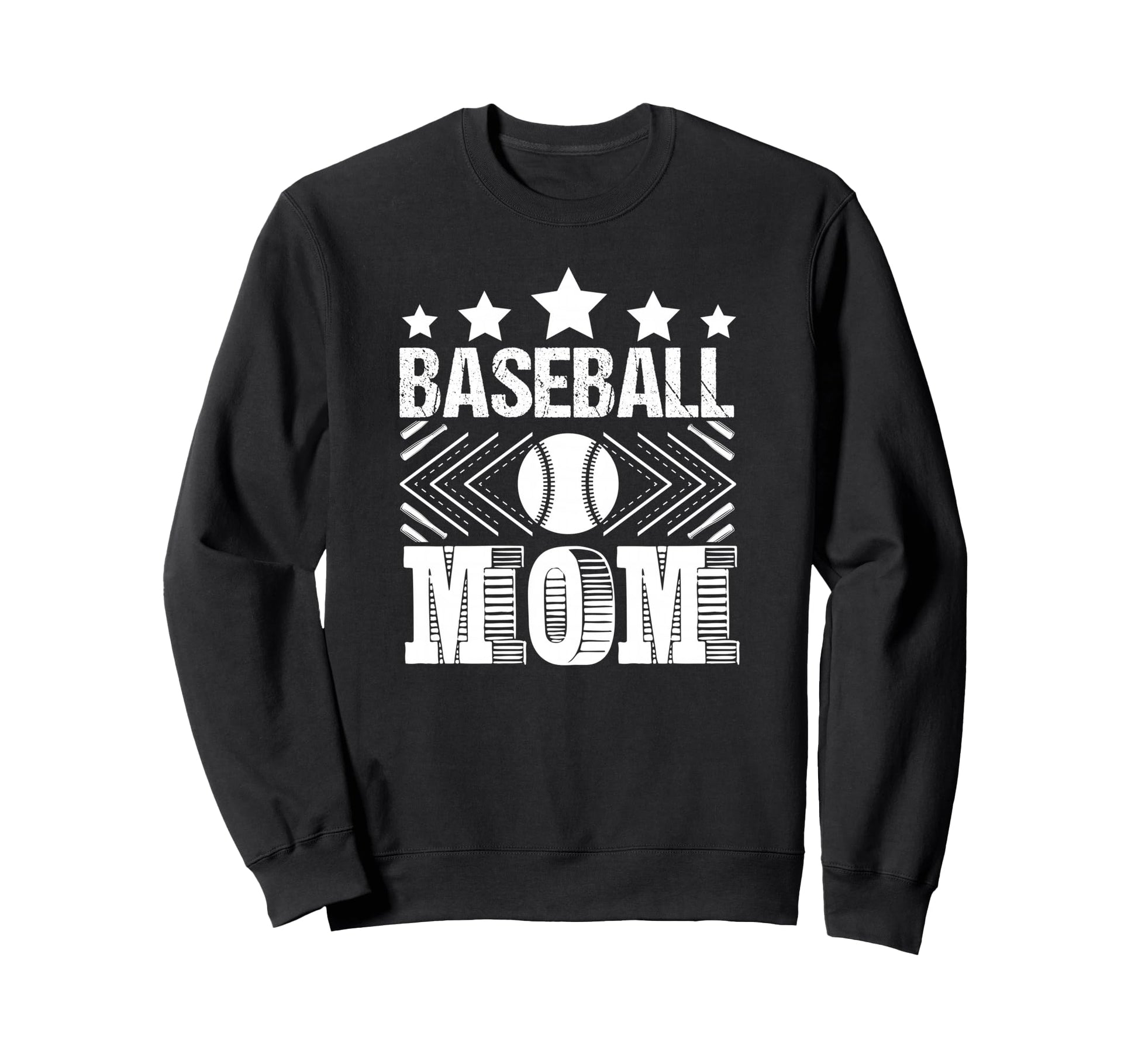 Baseball Mom Love Family Sports Sweatshirt - Minimalist Print for Adults - T-Shirt, Sweatshirt, Hoodie