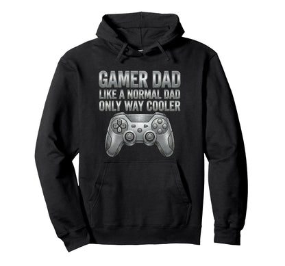 Gamer Dad Game Controller Funny Husband Hoodie - Graphic Print for Adults - T-Shirt, Sweatshirt, Hoodie