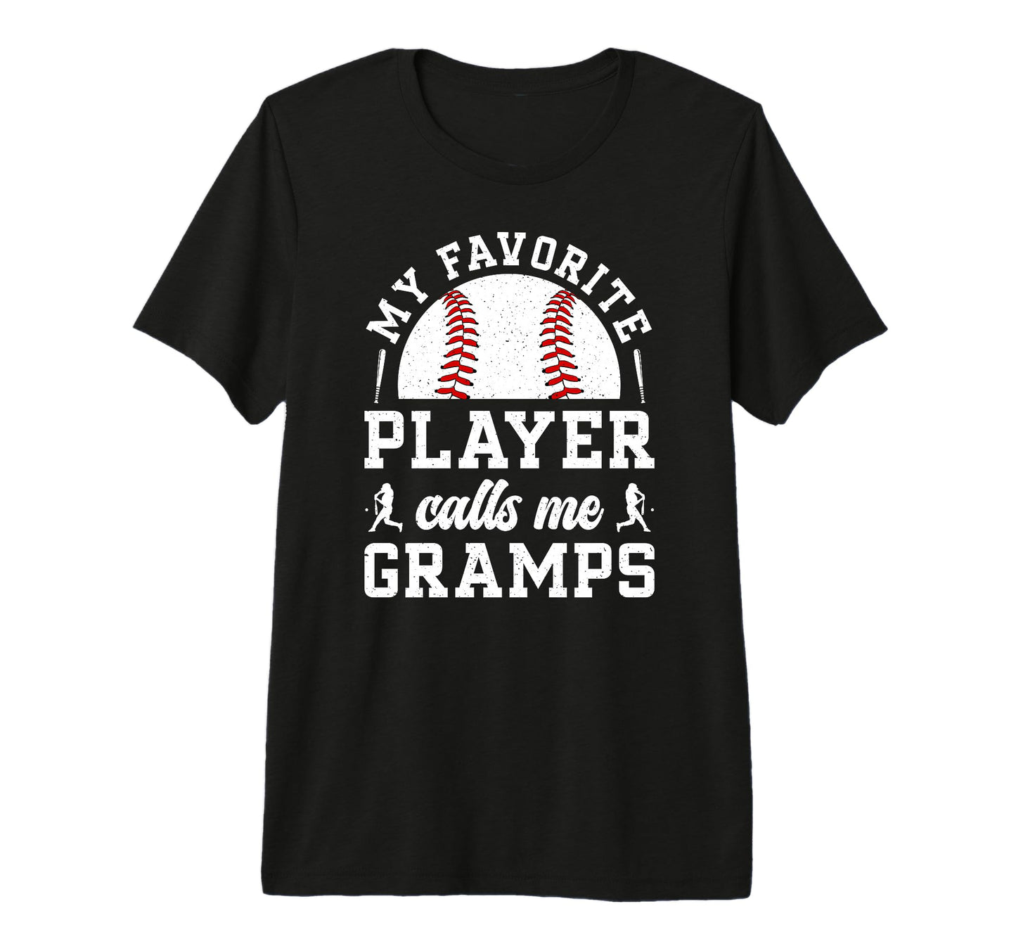 Mens My Favorite Baseball Player Gramps T-Shirt - Unique Graphic Men Women - T-Shirt, Sweatshirt, Hoodie