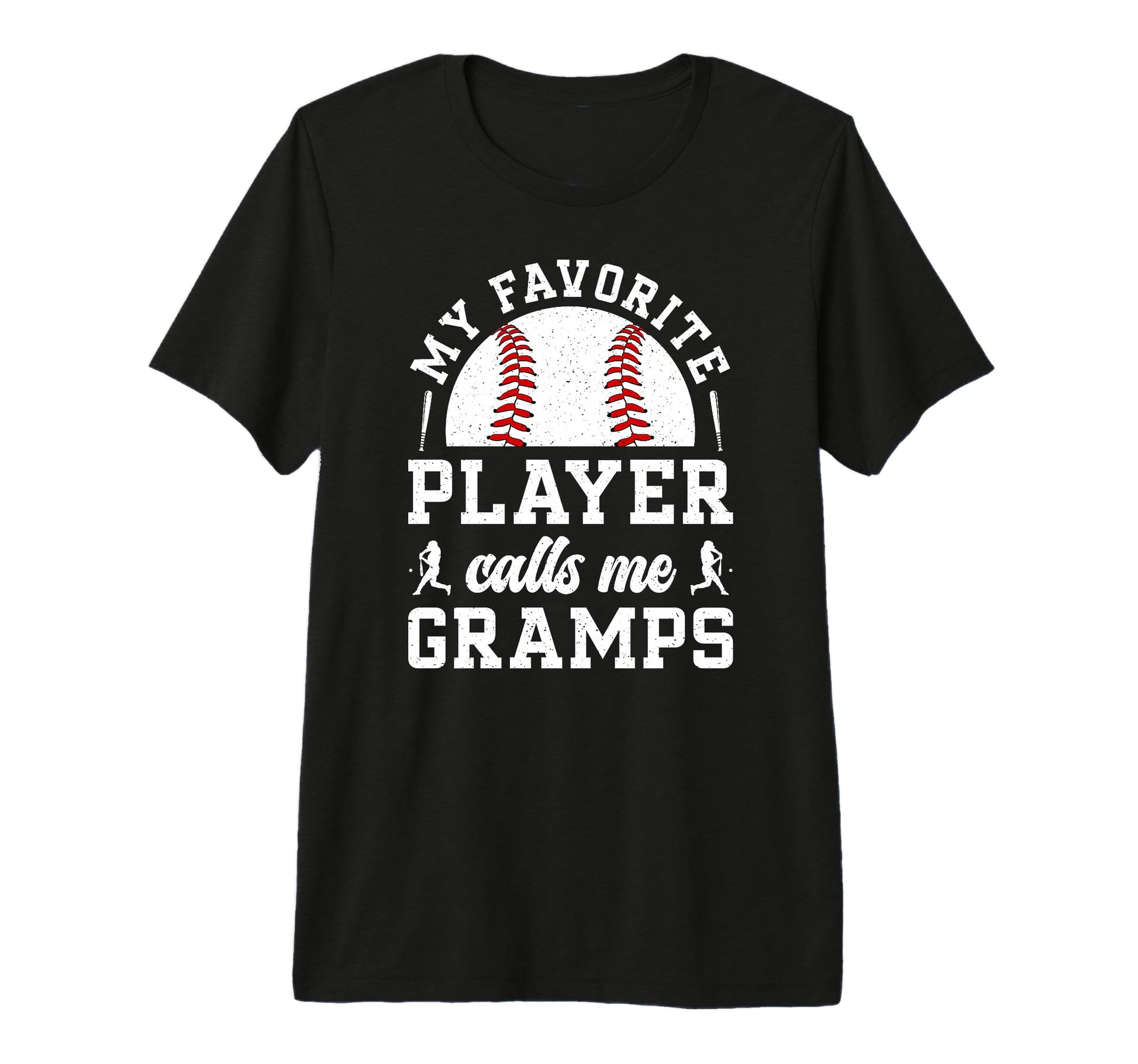 Mens My Favorite Baseball Player Gramps T-Shirt - Unique Graphic Men Women - T-Shirt, Sweatshirt, Hoodie