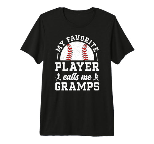 Mens My Favorite Baseball Player Gramps T-Shirt - Unique Graphic Men Women - T-Shirt, Sweatshirt, Hoodie
