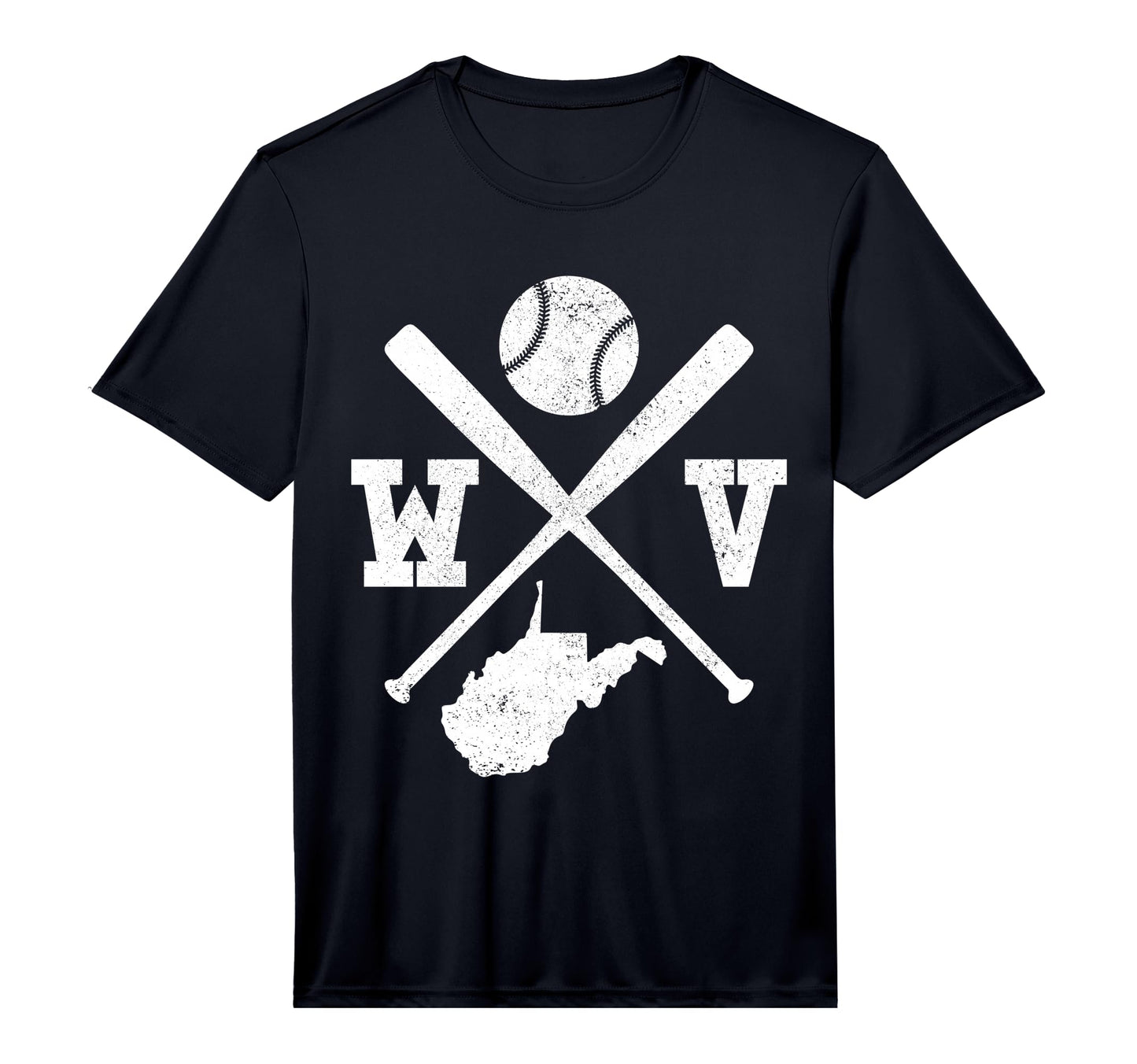 Mens Wv Usa State Baseball T-Shirt - Casual Everyday Wear for Adults - T-Shirt, Sweatshirt, Hoodie