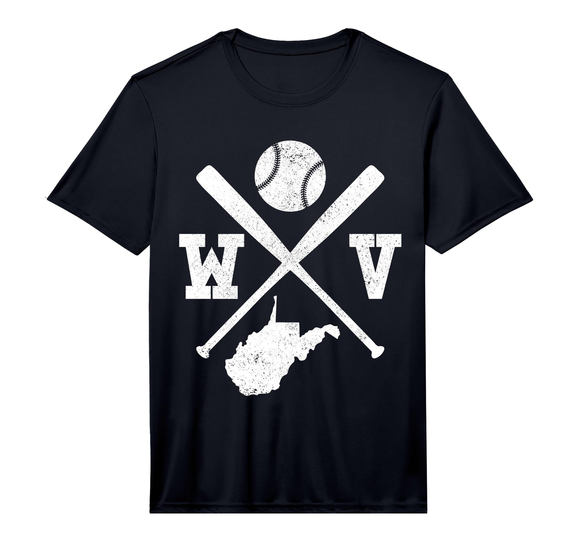 Mens Wv Usa State Baseball T-Shirt - Casual Everyday Wear for Adults - T-Shirt, Sweatshirt, Hoodie
