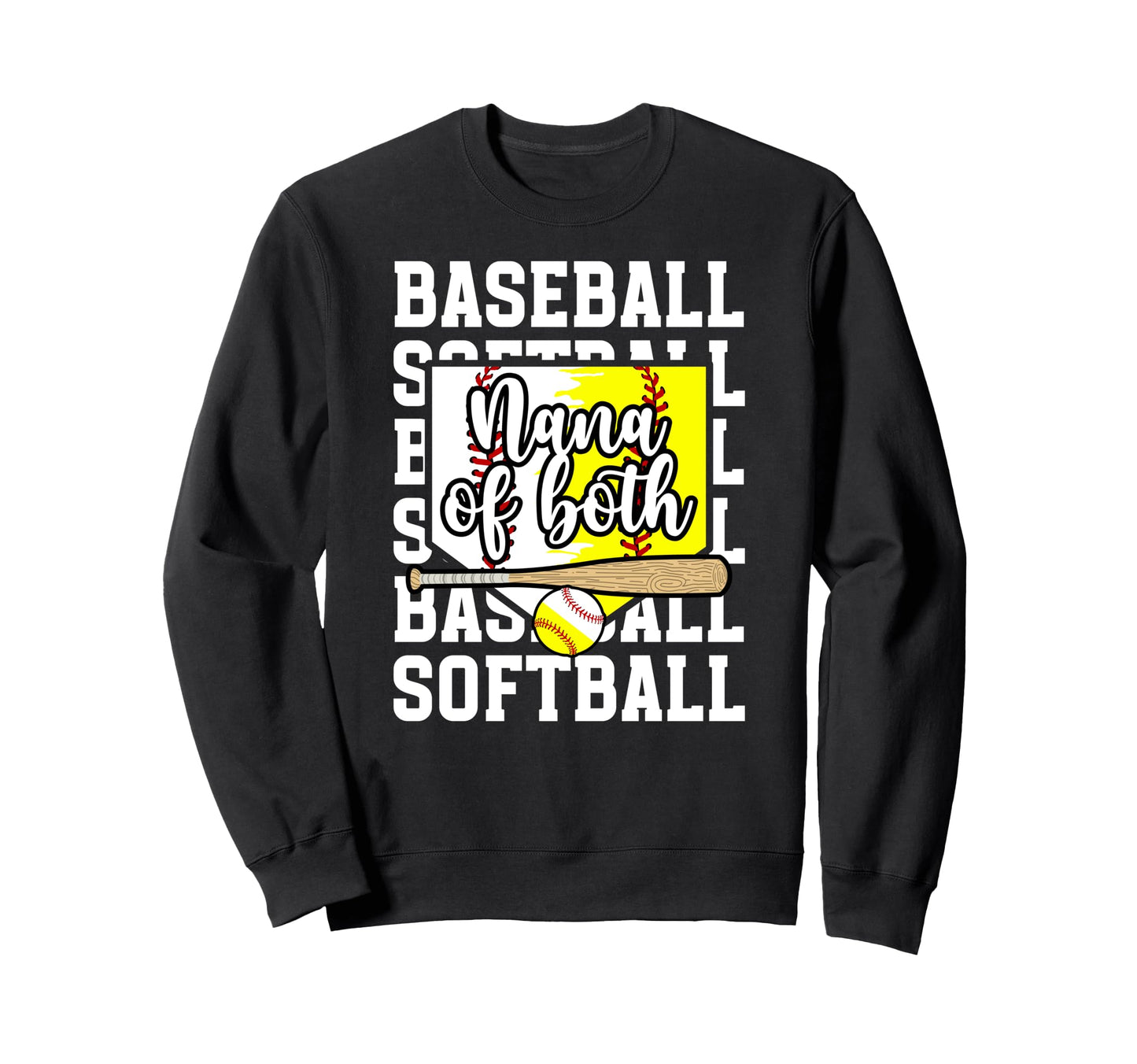 Nana Both Proud Softball Baseball Sweatshirt - Streetwear Style Unisex - T-Shirt, Sweatshirt, Hoodie