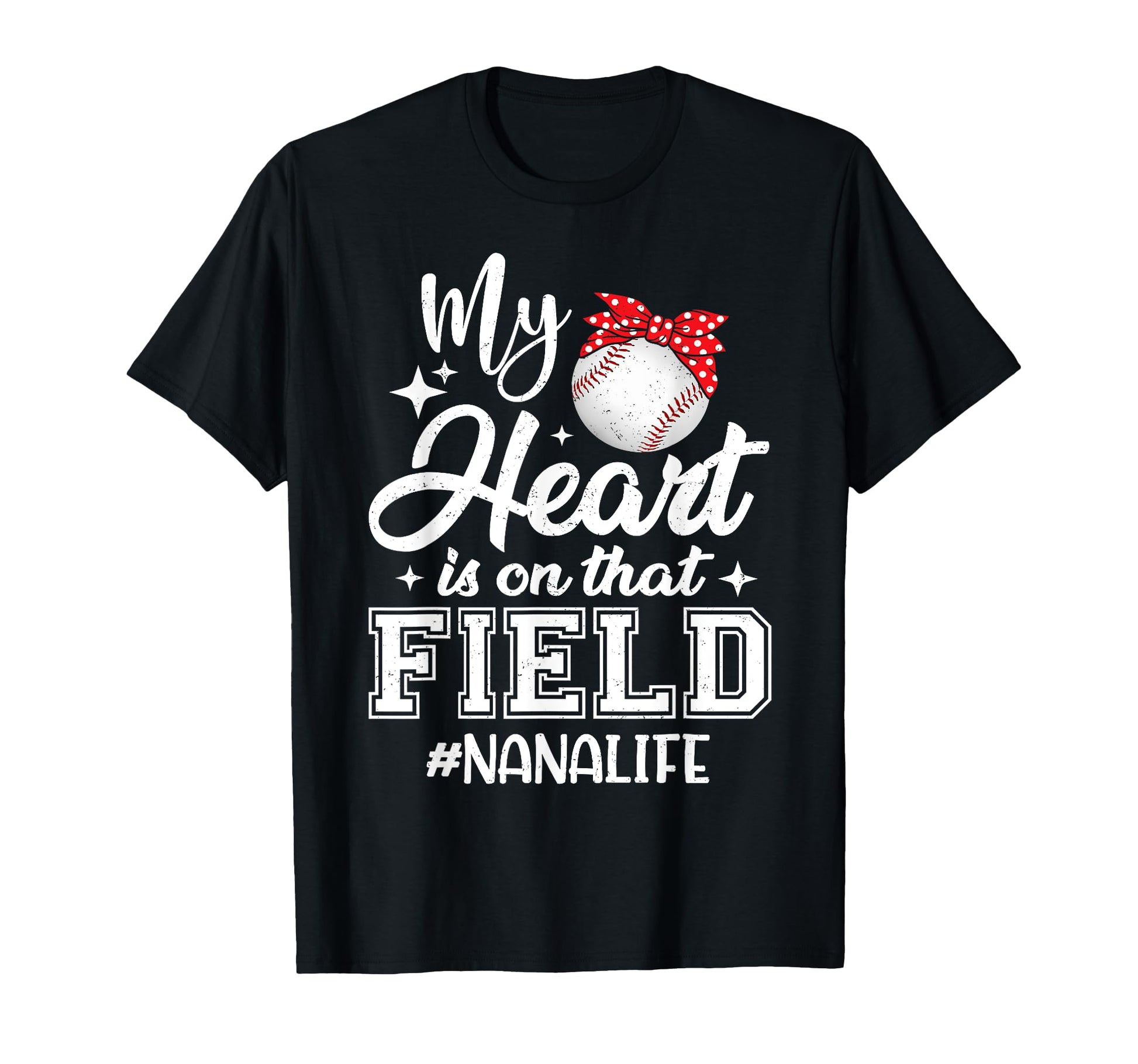 Baseball My Heart Is That Field Sweatshirt - Casual Everyday Wear Unisex - T-Shirt, Sweatshirt, Hoodie