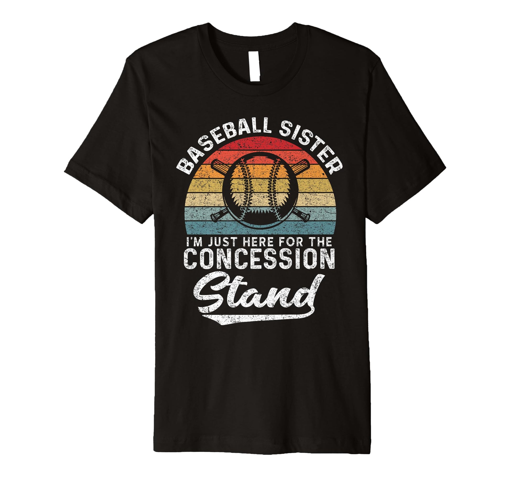 Baseball Sister Im Just Here T-Shirt - Minimalist Print Men Women - T-Shirt, Sweatshirt, Hoodie